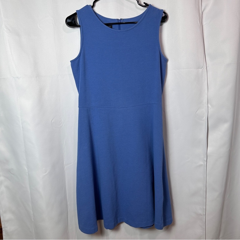 Talbots Sleeveless Midi Dress in Blue - Size Medium